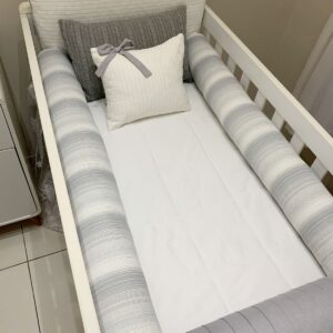 Kit Berço Cinza Clássico
