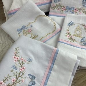 Kit Banho azul e rosa