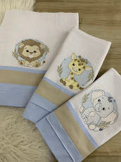 Kit Fralda Premium safari azul