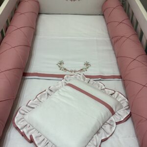 Kit Berço Floral Rosé