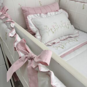 Kit berco bordado floral
